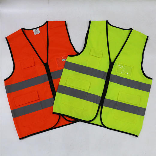 【007加厚四口袋反光衣】加厚多袋拉链反光衣Reflective Vest 商品图8