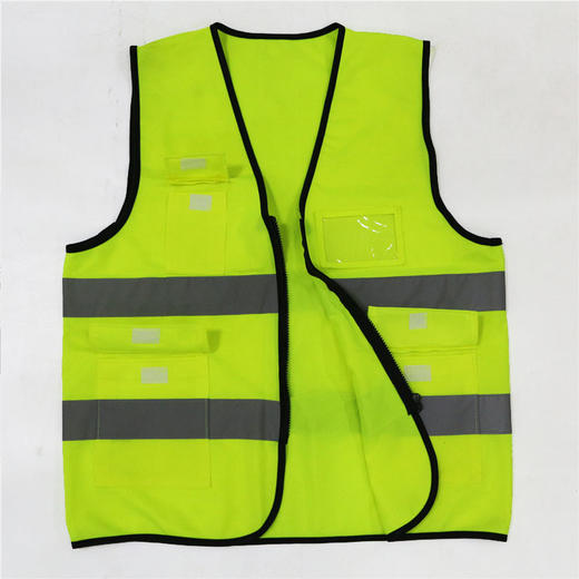 【007加厚四口袋反光衣】加厚多袋拉链反光衣Reflective Vest 商品图5