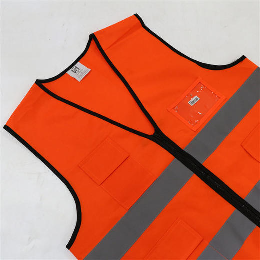 【007加厚四口袋反光衣】加厚多袋拉链反光衣Reflective Vest 商品图9