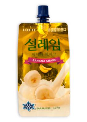 【捆绑】乐天 雪莱淋香蕉味125ml*5 【5묶음】롯데 설레임 바나나맛125ml*5 商品图3