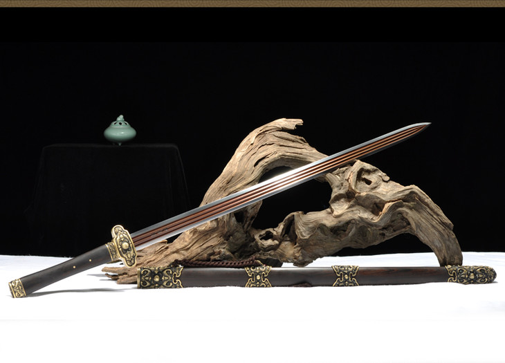 霸王剑 掌门沈州 全手工传统收藏宝剑 龙泉沈广隆剑铺宝剑 定制品