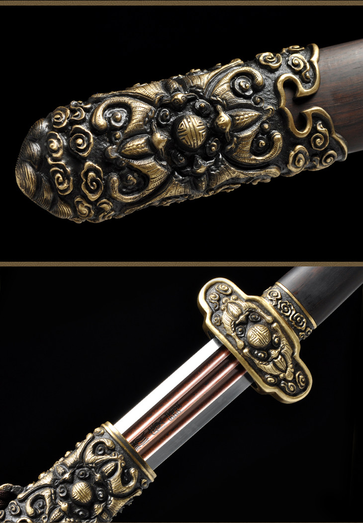 霸王剑 掌门沈州 全手工传统收藏宝剑 龙泉沈广隆剑铺宝剑 定制品