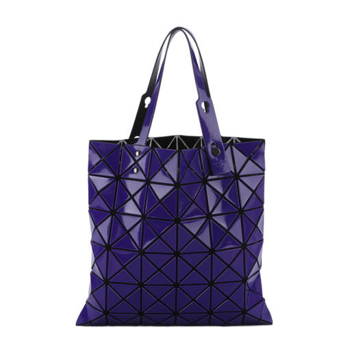 a  issey miyake 三宅一生 lucent 经典款紫色中号几何包