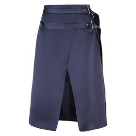 前开叉双腰带半裙