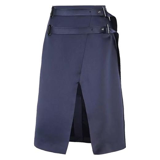 前开叉双腰带半裙 商品图0