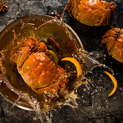 不等 手作花雕熟醉蟹 肥满溢出的蟹黄 4只装