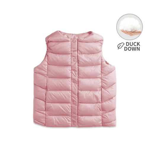 咕噜日记男女童90白鸭绒糖果色羽绒马甲DZY705 商品图10