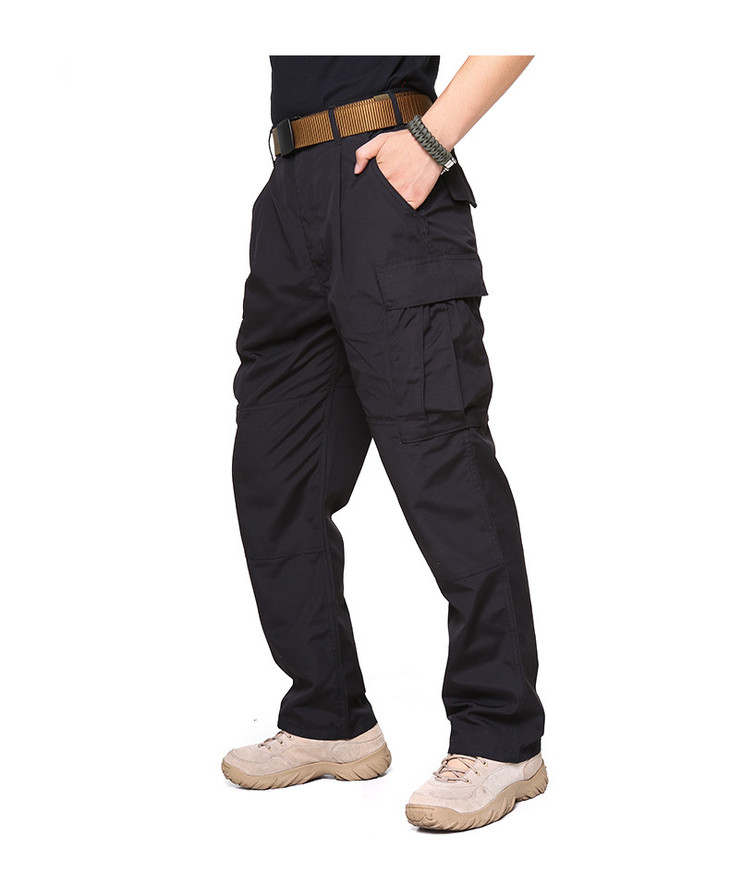cqb军迷黑色战术长裤男春夏特种兵作训裤cs户外耐磨通勤工装裤 - 警小
