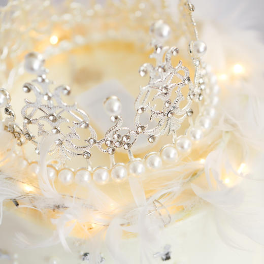 3058白天鹅皇冠白底女朋友老婆闺蜜纪念日情人节结婚周年