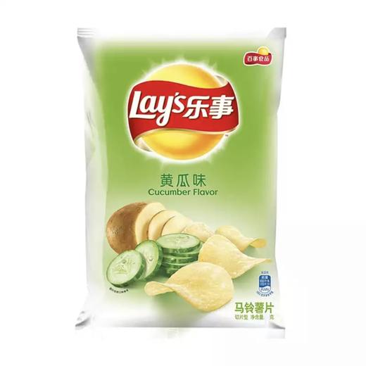 【乐事】薯片 清爽黄瓜味 40g | 黄瓜清香·清爽解腻 | 乐事经典口味·薄脆薯香浓郁 | 40g迷你装·随手解馋·下午茶点·轻食零食首选 商品图0