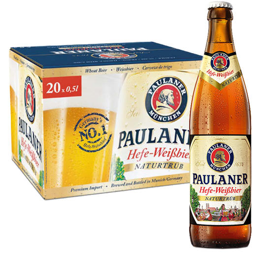 德国柏龙普拉纳小麦啤酒500ml/1瓶/6瓶/20瓶整箱 商品图3