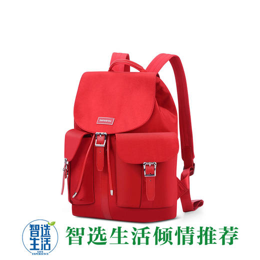 TQ0*40001新秀丽双肩包-红色 商品图0