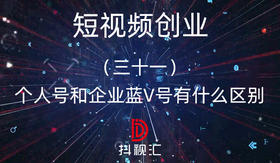 31.个人号和企业蓝V号有什么区别