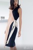AtelierMissLu / Hayley-三色拼接侧带连身裙 商品缩略图12