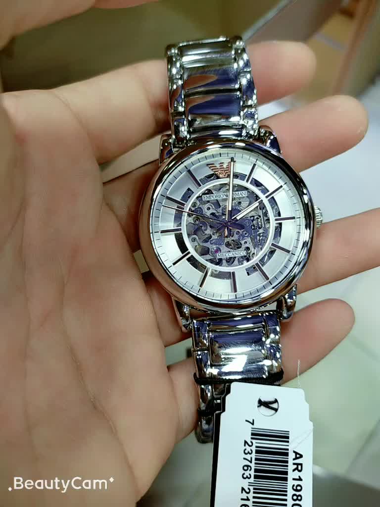 阿玛尼armani男表ar1980 原装进口镂空机械尺寸:43*12mm