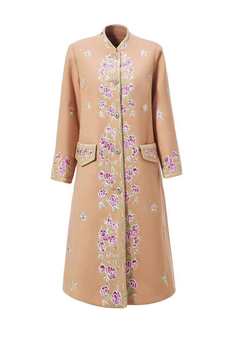 flzd18202新款中国民族风复古刺绣花外套tzf