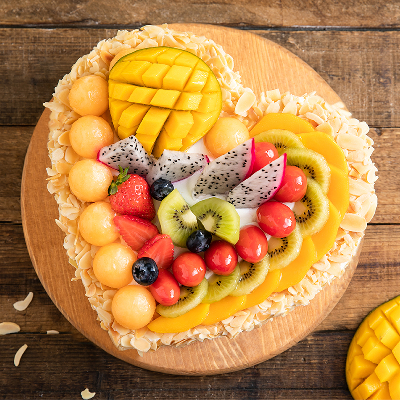 【粉红佳人玫瑰9朵 全心全意蛋糕】初见鲜花(怀集)