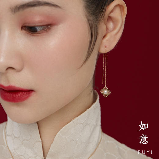 诸事如意珐琅耳线 商品图0