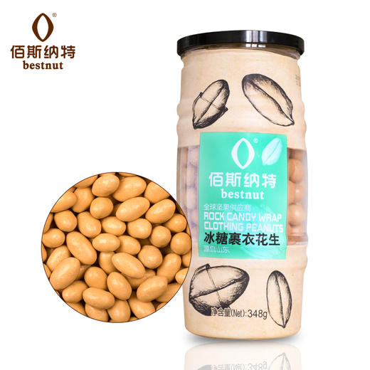 佰斯纳特冰糖鱼皮花生348g/罐 商品图0