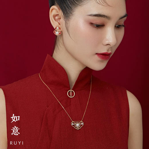 大平安如意锁项链 商品图2