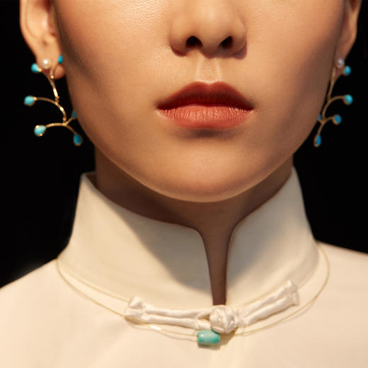 小青鸟对称耳坠 商品图2