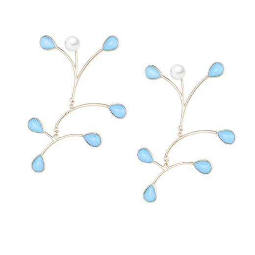 小青鸟对称耳坠 商品图4