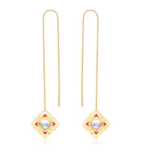 诸事如意珐琅耳线 商品图3