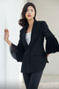 AtelierMissLu / Marin-黑色喇叭袖拼接西装外套 商品缩略图12