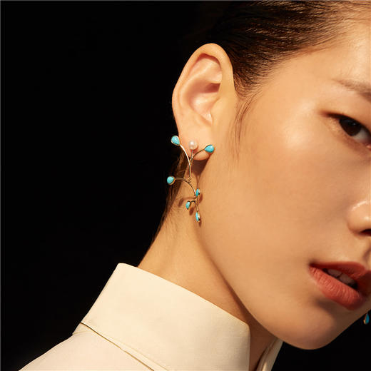 小青鸟对称耳坠 商品图1