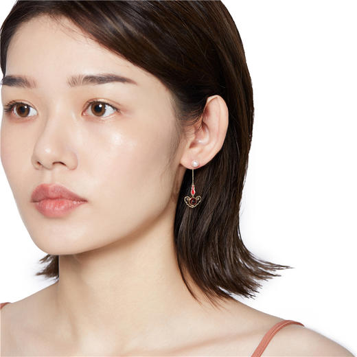 平安如意石榴石耳坠 商品图1