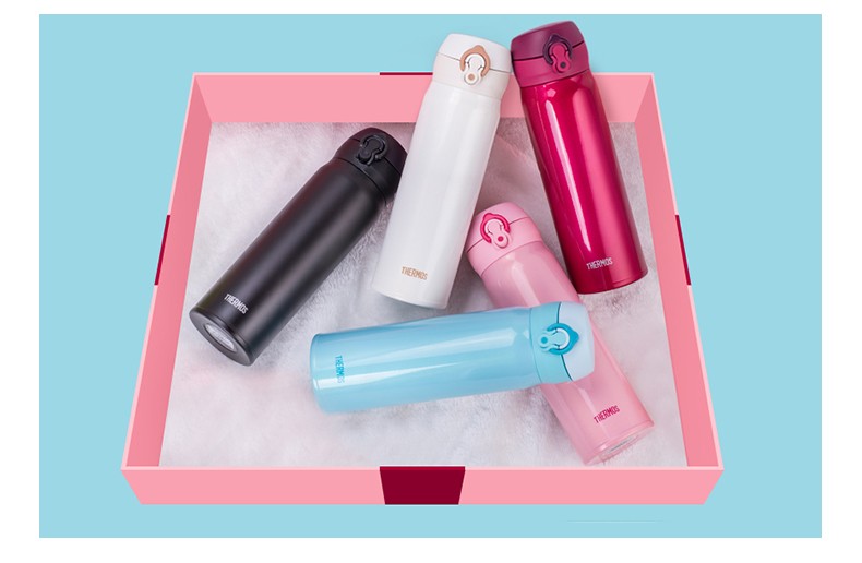香港直邮 THERMOS/膳魔师 保温杯 JNL-503 500ML 淡紫色 枚红色 米白色 蓝色 黑色 【可选】THERMOS源自希腊文热的意涵,在英文辞典里作为世界通用的保温瓶代名词而存在。