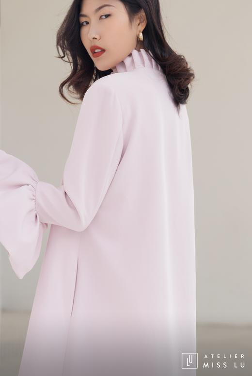 AtelierMissLu / Amy-茱萸粉褶皱装饰外套 商品图14
