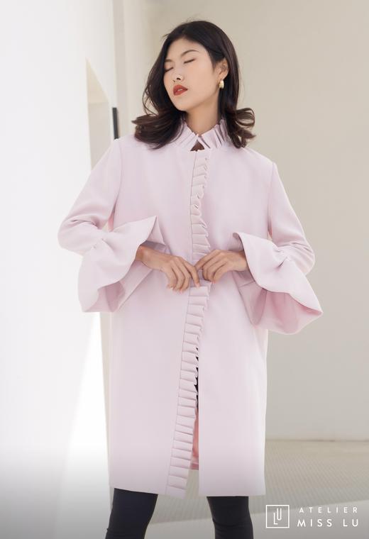 AtelierMissLu / Amy-茱萸粉褶皱装饰外套 商品图9