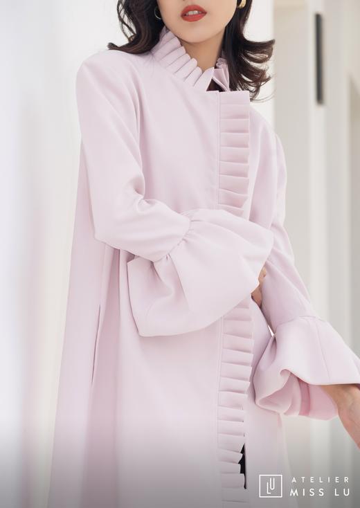 AtelierMissLu / Amy-茱萸粉褶皱装饰外套 商品图13