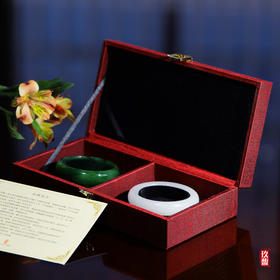 平安镯（白玉+碧玉礼盒）