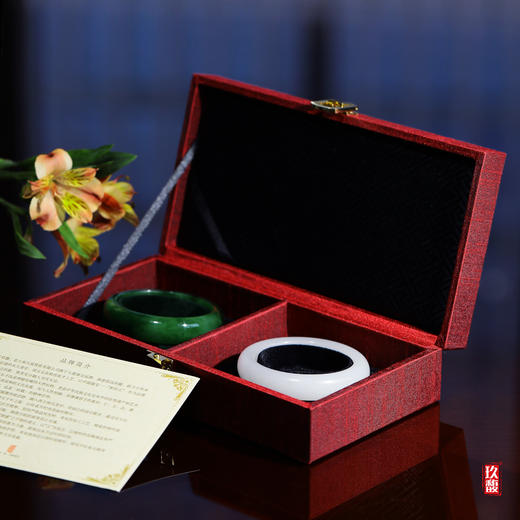 平安镯（白玉+碧玉礼盒） 商品图0