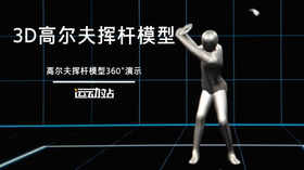 ３Ｄ挥杆模型／360度全方位演示