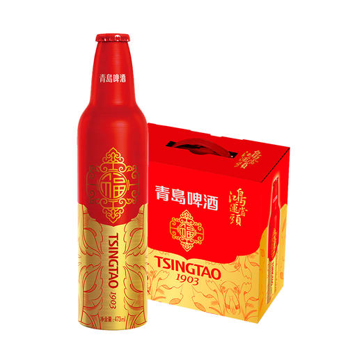 青岛啤酒 鸿运当头473ml*8铝瓶/箱 商品图3