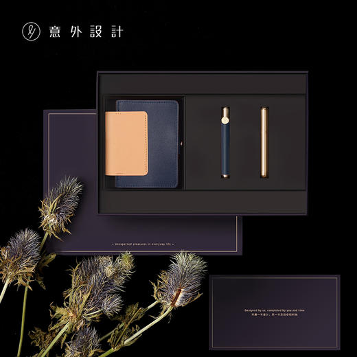 小写牛皮签字笔+黄铜笔芯筒-珊瑚橙-字母款 商品图2