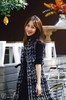 AtelierMissLu / Odete-黑白粗呢格修身长马甲 商品缩略图7