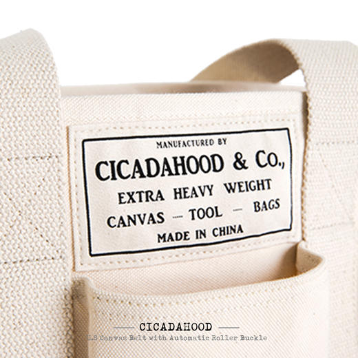 cicadahood日本冈山重磅帆布包 功能感购物托特包手提