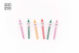 彩色笑脸蜡烛