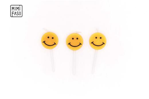 黄色笑脸蜡烛 商品图0