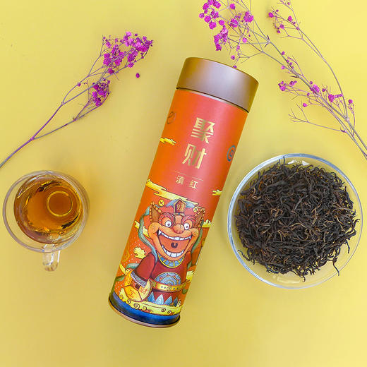 淳时新派茶聚财瓦猫赐福瓦猫安康瓦猫礼盒套装熟普滇红生普