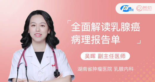 吴晖副主任：全面解读乳腺癌的病理报告单 商品图0