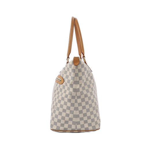 louis vuitton 路易威登 lv 白色棋盘格中号托特包