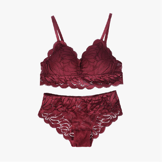 米马杂货  花开 解太岁 大红蕾丝内衣套装 生肖属鼠、兔、马、羊的同学常备哦 商品图4