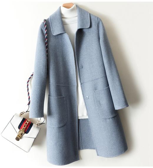QZ25（亲子装）双面羊绒大衣，冬日里不臃肿又暖和的衣裳 商品图0
