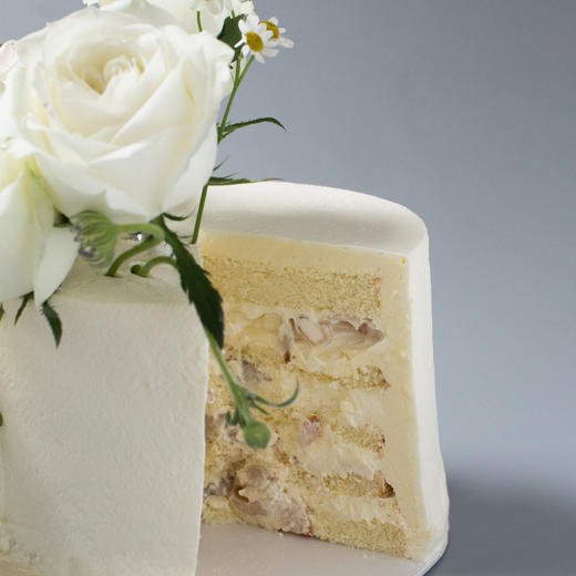 『素心』定制插花荔枝奶油蛋糕 商品图2