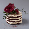 「胭脂」定制插花红丝绒裸蛋糕 商品缩略图0